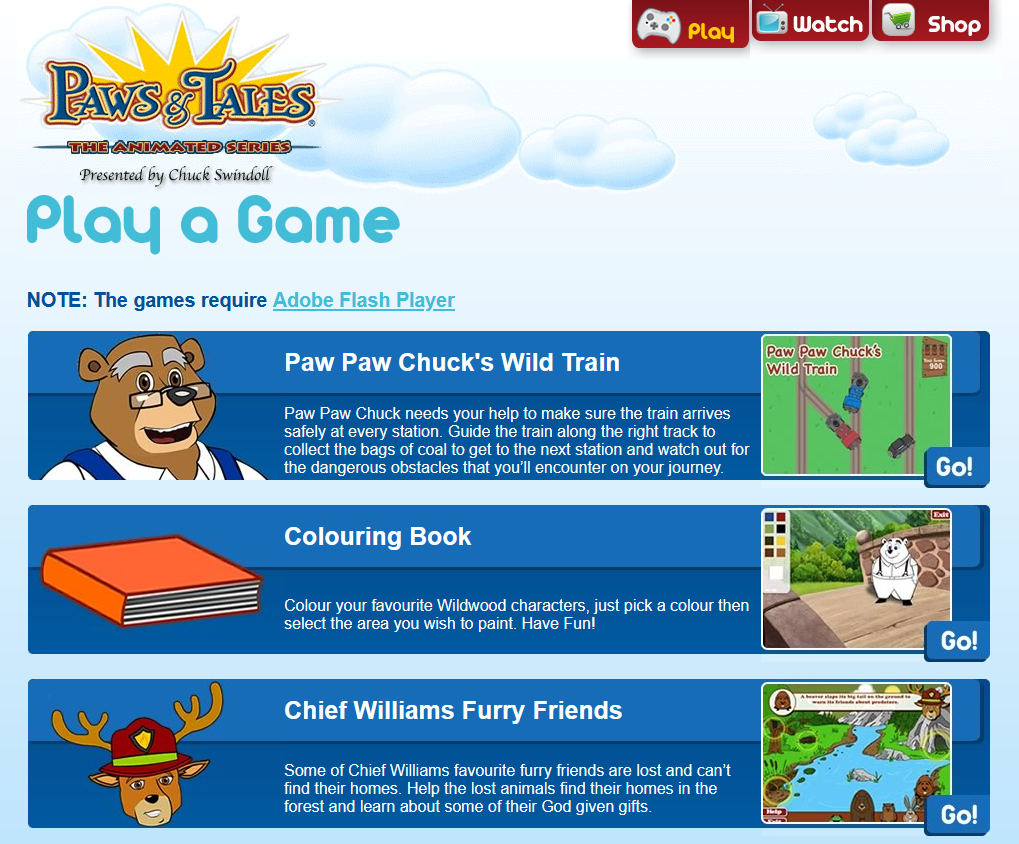 paws & tales - the online games - Christian Video Games